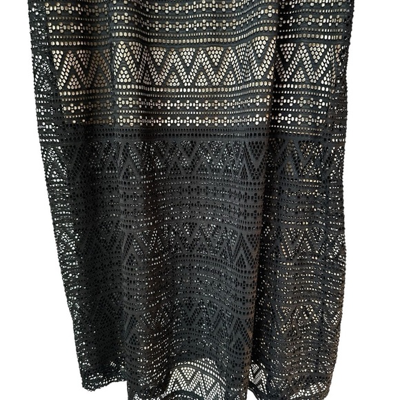 Style & Co. Women's Illusion Cape Town Sleeveless Maxi Dress Black Size XL - Picture 11 of 14